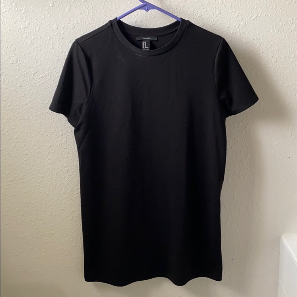 Black t-shirt dress